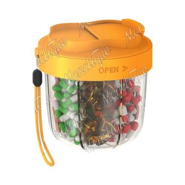 Imagem de Organizador De Pílulas Grande Com 7 Compartimentos, Container De Viage