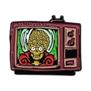 Imagem de Broche De Esmalte De Filme De Terror De Halloween: Máscara Emocionante