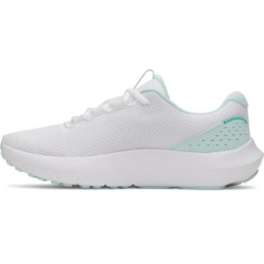 Imagem de Under Armour Tênis feminino Charged Surge 4, (107) Branco/menta refrescante/menta refrescante, 38