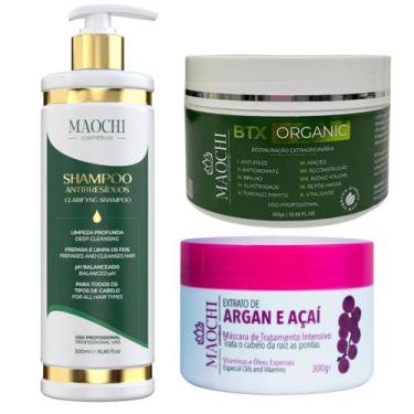 Imagem de Kit Btx Redutor de Volume Alisamento Organico 10em1 Profissional Shamp