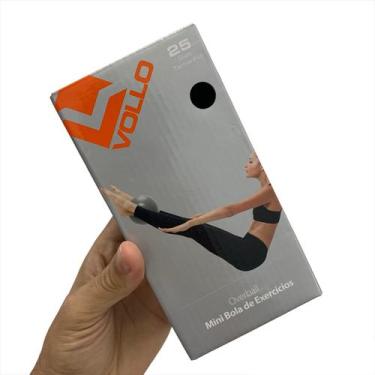 Imagem de Overball 25Cm Vollo VP1082 Pilates Fitness Fisioterapia Ginástica Cinz