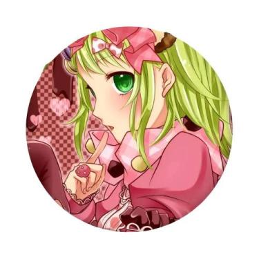 Imagem de Broche Redondo De Lata GUMI De Menina Anime Para Roupa E Mochila - bil