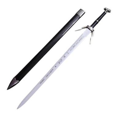 Imagem de Espada Bambu The Witcher 3 Prata Fantasia Geek Colecionável - Tenda Me