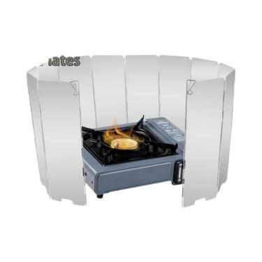 Imagem de Fogão a Gás Para Camping E Piquenique Ao Ar Livre Com Protetor Contra 