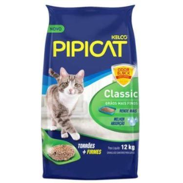 Imagem de Areia Higiênica Pipicat Classic Para Gatos 12kg - KELCO