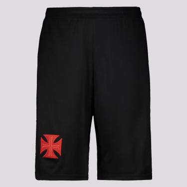 Imagem de Bermuda Kappa Vasco Basquete I 2021 Preta-Masculino