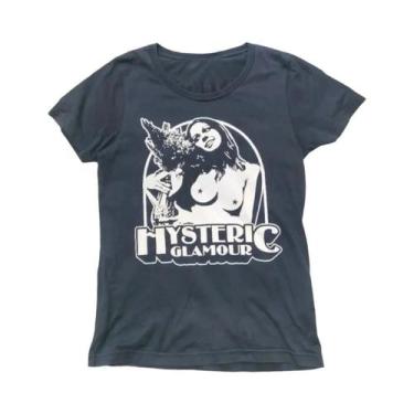 Imagem de Camiseta Gráfica Unissex Em Carvão Hysteric Glamour Estilo Retrô Dos A