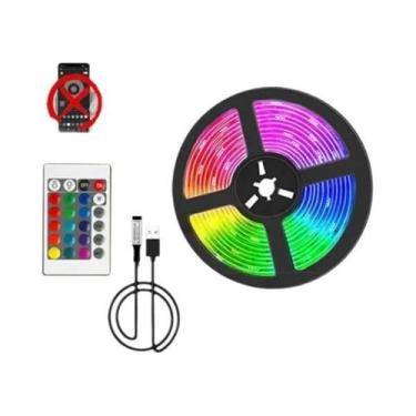 Imagem de Fita De LED RGB 5V USB Flexível 5050 Para Decoração De Parede E Ambien