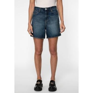 Imagem de Bermuda Jeans Curta Azul-Feminino