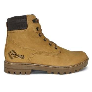 Imagem de Bota Masculina Couro Pegada Cano Curto Caramelo com Zíper-Masculino
