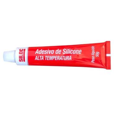 Imagem de Borracha de Silicone Acética, Vermelha, 50g, 605005 Siloc