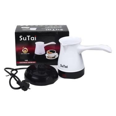 Imagem de Cafeteira Elétrica Espresso Estilo Europeu Turco Branco 600W 110V