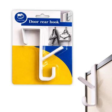 Imagem de Gancho Porta Duplo Multiuso Mochila Roupa Casaco Bolsa Organizador Pratico Casa Banheiro Quarto