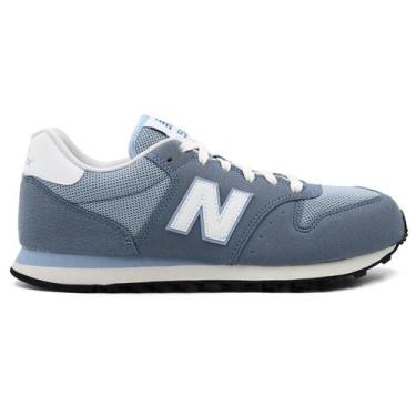 Imagem de Tênis New Balance 500v2 Feminino, 35, Azul