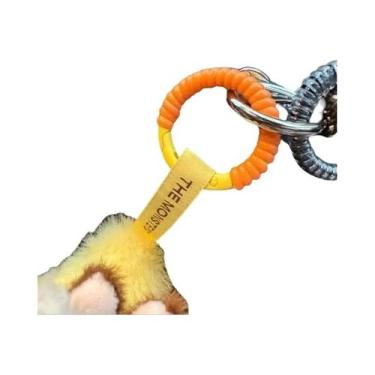 Imagem de Chaveiro De Silicone Colorido Labubu Com Corda, Fivela Anti-queda E Pr