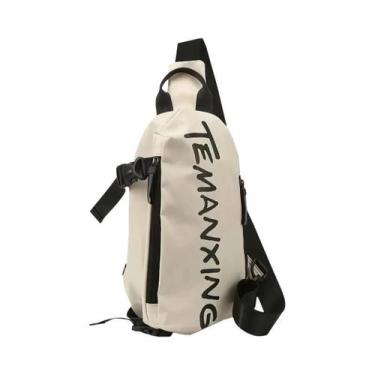 Imagem de Bolsa Transversal Impermeável Unissex Pequena Em Tecido Oxford Casual 