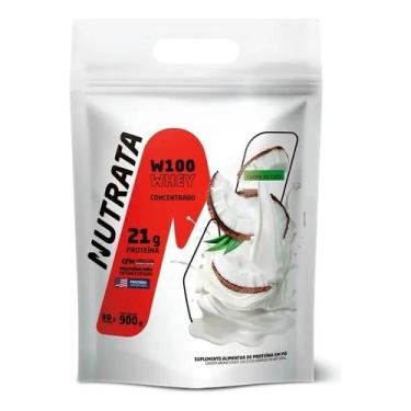 Imagem de W100 Whey Concentrado Pouch 900g Creme de Coco Nutrata - Congratulatio