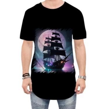 Imagem de Camiseta Longline Navio Pirata Fantasma Spectral Ship 4 - Kasubeck Sto