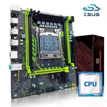 Imagem de Kit conjunto de placa-mãe ZSUS X99-8D4 com LGA2011-3 Xeon E5 2650 V4 2