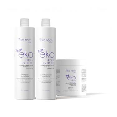 Imagem de Kit Shampoo + Cond Hidra Extreme Eko Tech 1L + Mascara 500G