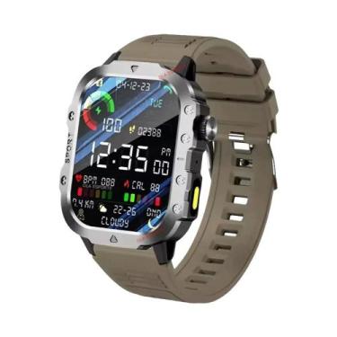 Imagem de Smartwatch Militar Masculino 2025 IP68 À Prova D'água 5ATM GPS Fitness