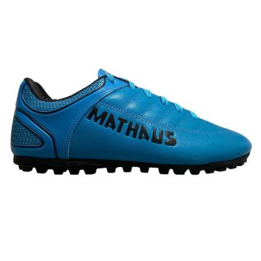 Imagem de Chuteira Society Mathaus New Galatic Masculino Azul-Masculino