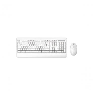 Imagem de Kit Teclado e Mouse sem Fio Kw202 Conexão 2.4ghz Abnt2 Anti Respingo Óptico 1200 Dpi Branco C3tech