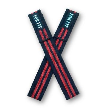 Imagem de Tala Straps para Academia 100% Algodão para Musculação Super Resistente Preto OEM