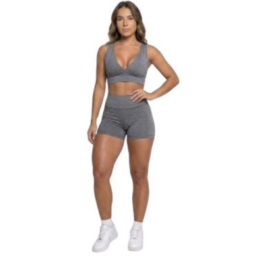 Imagem de Conjunto Top Com Bojo E Short Suplex Bella Fiore Roupa Para Academia T
