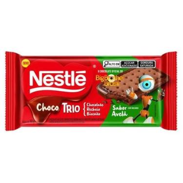 Imagem de Chocolate nestle chocotrio ao leite recheio avela 90g - Nestlé