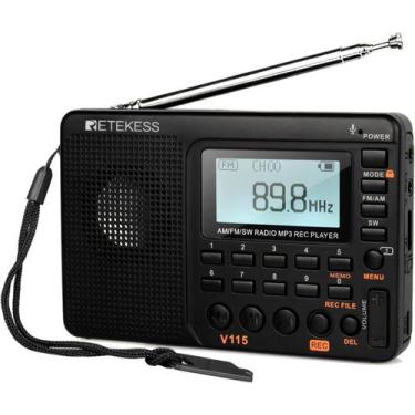 Imagem de Radio portátil digital retekess v115 despertador