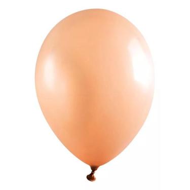 Imagem de Balão em Latex Bexiga Salmão 12" com 10 unidades - LNS