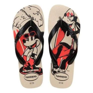 Imagem de Chinelo Havaianas Top Disney Infantil, Bege palha, 23/24