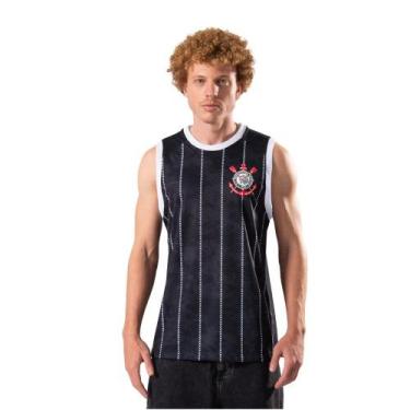 Imagem de Regata Corinthians Nós Masculina, M, Preto