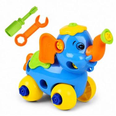 Imagem de Brinquedo Didático Monta e Desmonta Elefantinho Educativo Desenvolvime