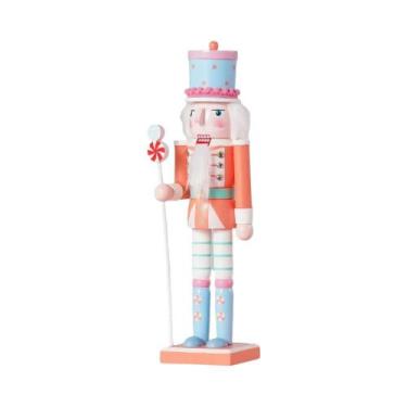 Imagem de Boneco Soldado Quebra-Nozes Colorido De Natal 30/38CM, Enfeite De Árvo
