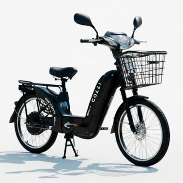 Imagem de Bicicleta Elétrica Way City 500W Aro 24 Preto Fosco Colli