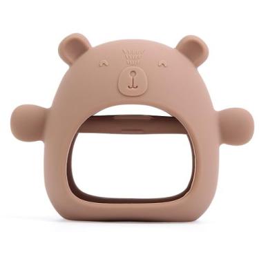 Imagem de Mordedor para bebê MACE CORPORATION de silicone livre de BPA, cor cara