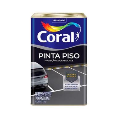 Imagem de Tinta Acrílica Coral Pinta Piso Premium 18L - Várias Cores, Branco Nev