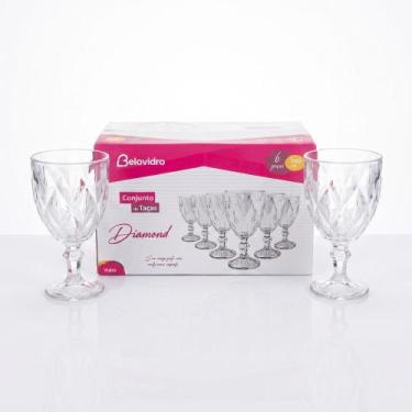 Imagem de Conjunto de Taças Diamond 6 Peças 340ml COR:CRYSTAL - BELOVIDRO, CRYST