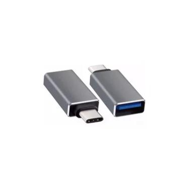 Imagem de Adaptador USB Smartphone Up, A Femea X Tipo C Macho, OTG, Preto