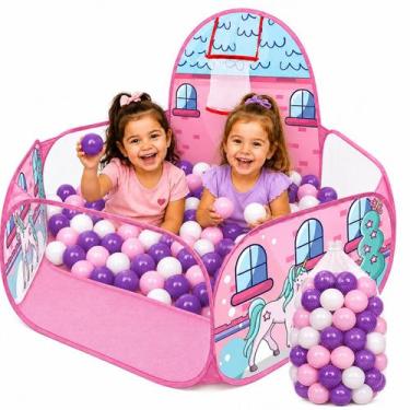 Imagem de Piscina de Bolinhas Infantil Cercadinho com 50 Bolinhas Desmontável Ce