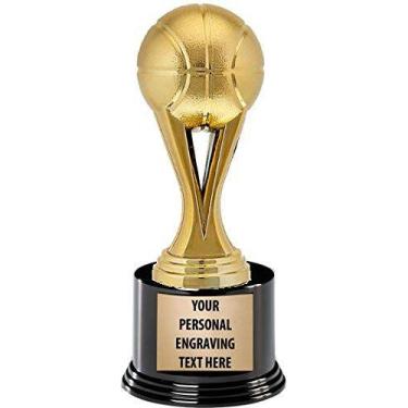 Imagem de Troféu de Basquete Crown Awards 18,5 cm Dourado com Gravação Personali
