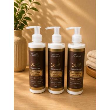 Imagem de Kit Creme Hidratante Corporal Bourbon Masculino 200g - Bello Charme