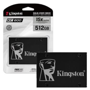 Imagem de HD SSD Kingston KC600 512Gb Sata 3 2,5 Rev 3.0 SKC600/512G 5863