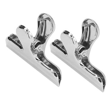 Imagem de Clipes de buldogue, clipes de bolsa de ampla aplicação Força forte para mapas de fotos para papéis(Pasta de prata)