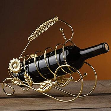 Imagem de Pkfinrd Suporte de ferro para decoração de casa vintage suporte de ferro decoração de hotel suporte de flor de sol (cor: metálico)