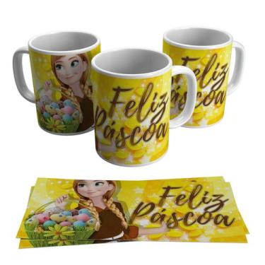 Caneca da Coleção Princesa Jasmine para personalizar o nome em