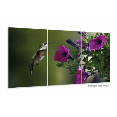 Imagem de Quadros Decorativos Beija Flor 120x60 em Tecido