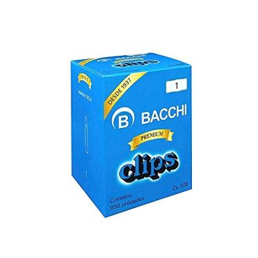 Imagem de Clips n.1 galvanizado 3,1 cm cx c/950 unids - BACCHI